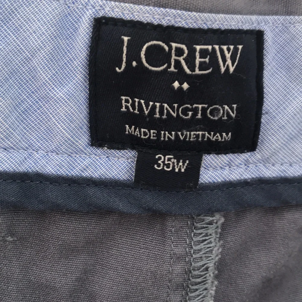 J. CREW Gray Rivington 100% Cotton Bermuda Shorts Size 35W
